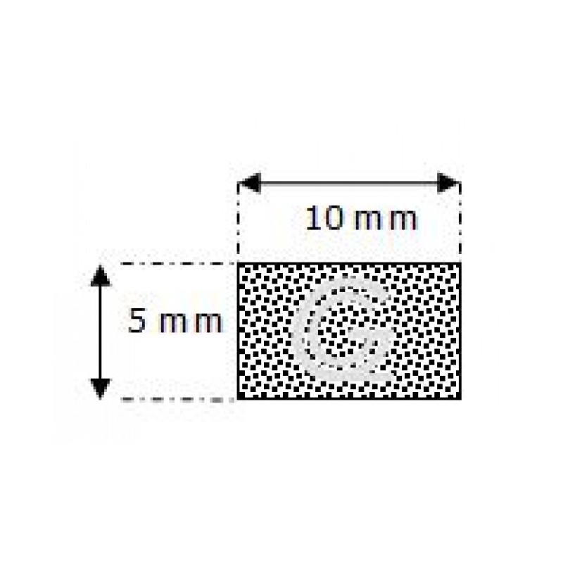 Techno 200 Neopreen Zwart | 8,0 mm dik | 15,0 mm breed | 1 zijde zelfklevend | 60 meter Techno 200 Neopreen Zwart | 8,0 mm dik | 15,0 mm breed | 1 zijde zelfklevend | 60 meter
