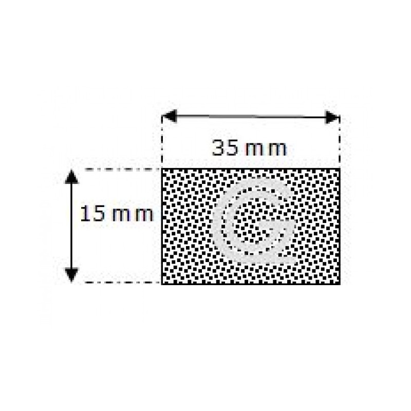 Techno 400 EPDM Zwart | 4,0 mm dik | 30,0 mm breed | 1 zijde zelfklevend | 20 meter Techno 400 EPDM Zwart | 4,0 mm dik | 30,0 mm breed | 1 zijde zelfklevend | 20 meter